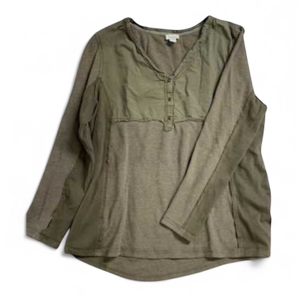 Sundance Olive Green Long Sleeve Blouse